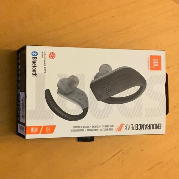 JBL Endurance PEAK Wireless Earbuds - Black - Picture 1 of 2